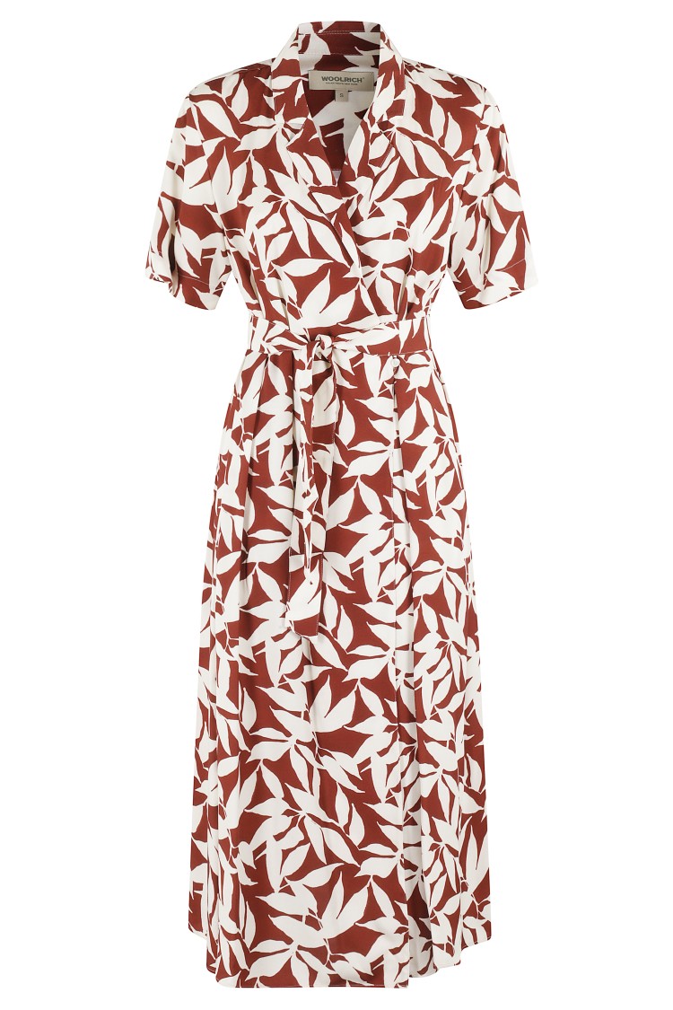 Woolrich Printed Fluid Dress