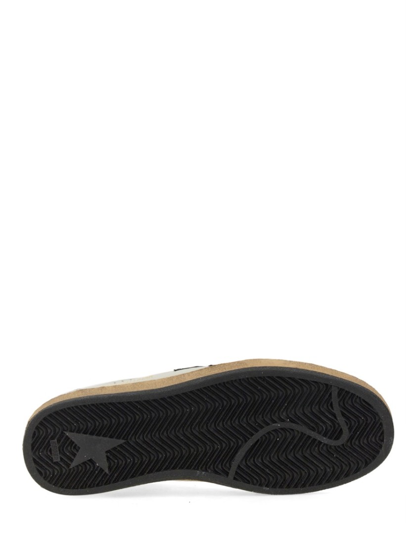 Golden Goose Ballstar Nappa Upper Leather Star And Heel Crack Toe And Spur In Brown