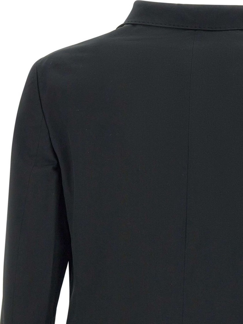 Paolo Pecora Tailored Double-breasted Jacket With Notched Lapels In Black