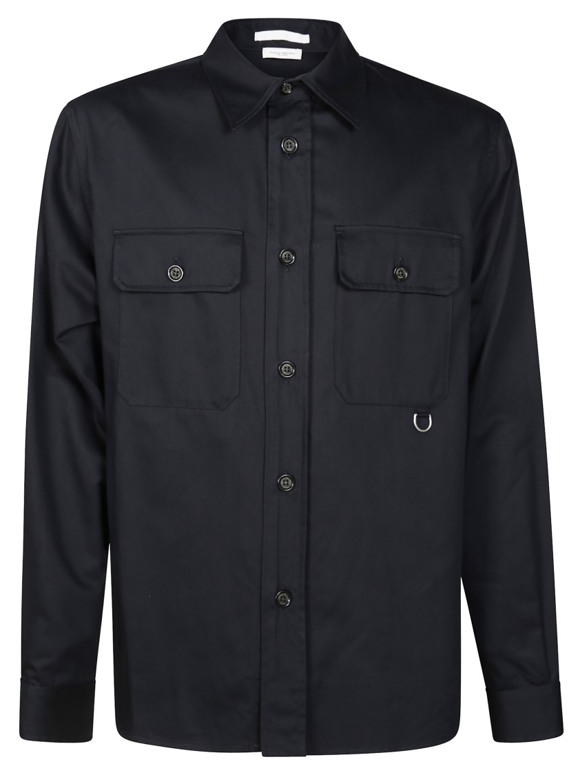 Paolo Pecora Button-up Structured Jacket With Chest Pockets