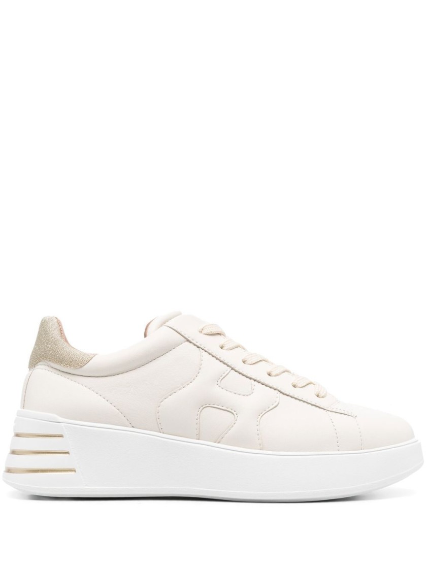 スニーカー Hogan Glitter-Detail Leather Sneakers With Embossed Logo Hogan Glitter-detail Leather Sneakers With Embossed Logo In