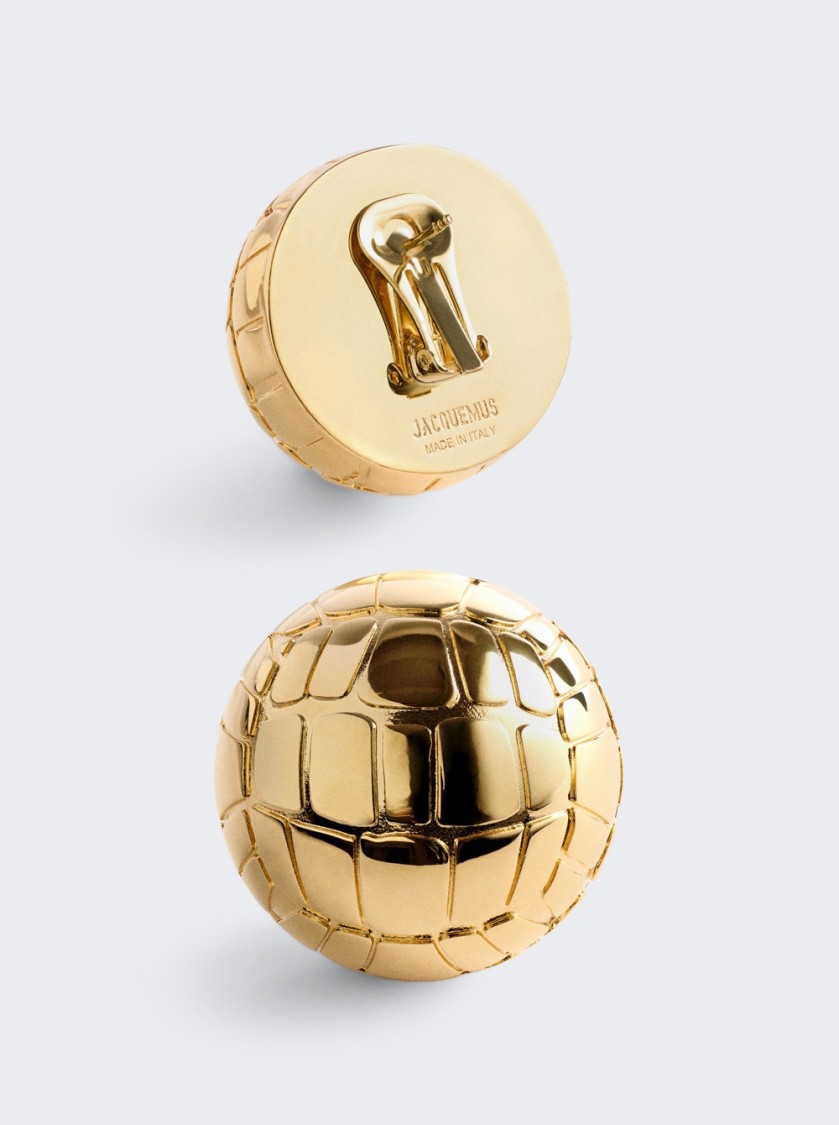 Shop Jacquemus The Salon Earrings Gold