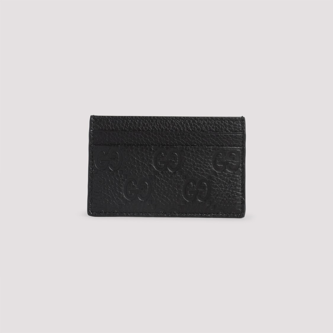 Gucci Imprint Credit Card Case In Black