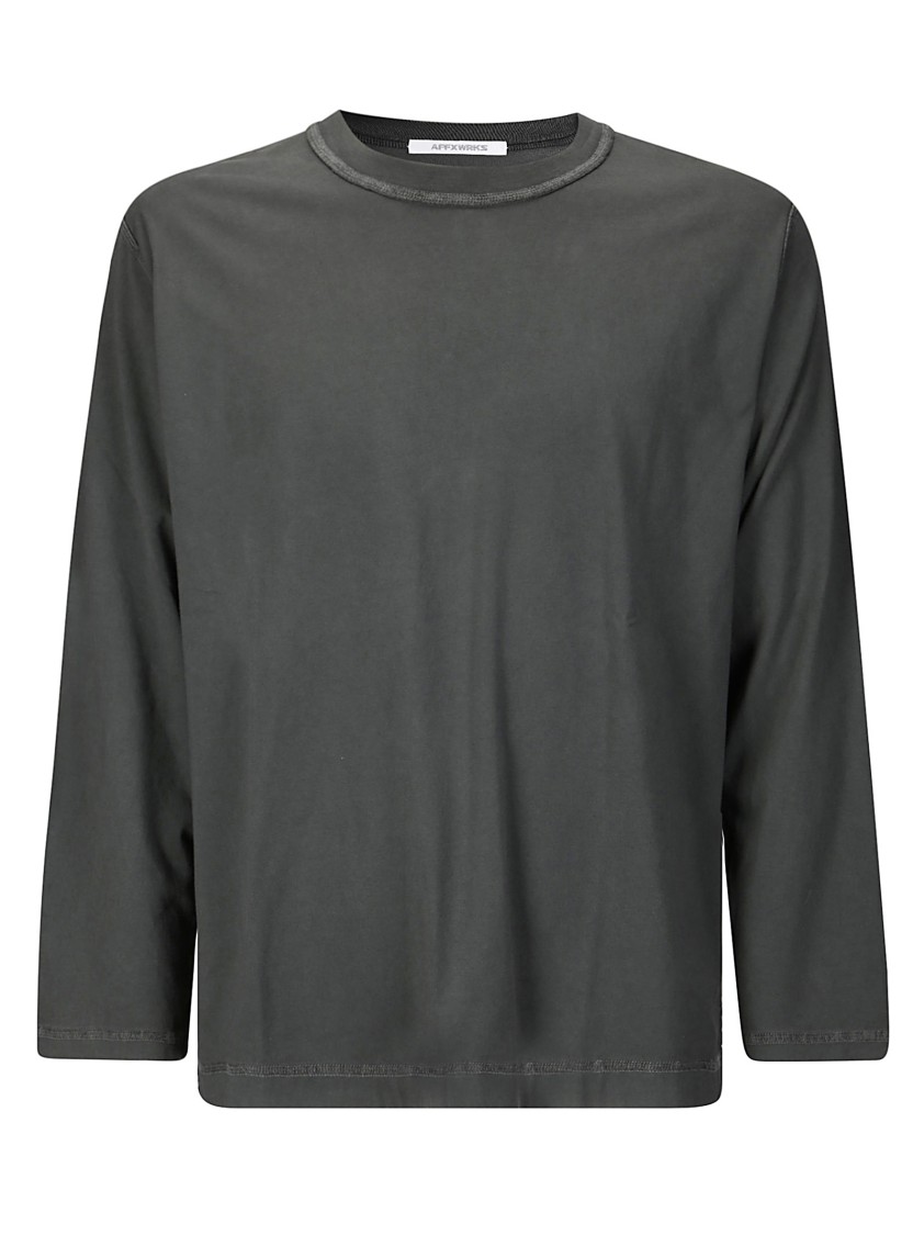 Affxwrks Black Micro Logo T-shirt In Black