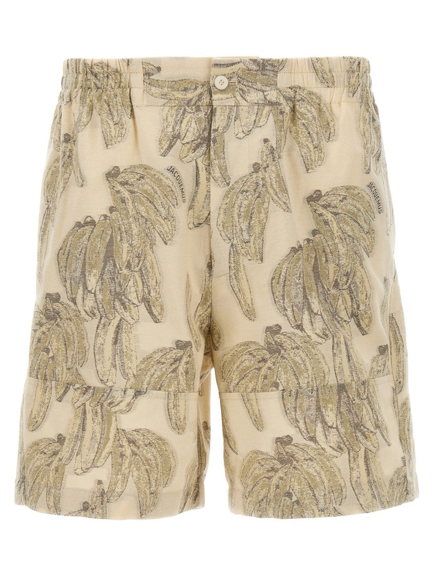 Jacquemus Le Aloe Shorts In Brown