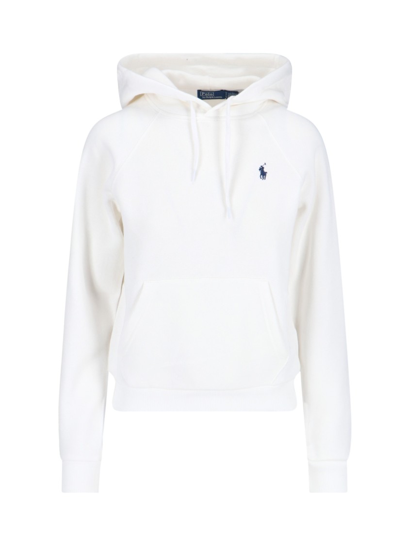 Polo Ralph Lauren Logo Hoodie Sweatshirt – White