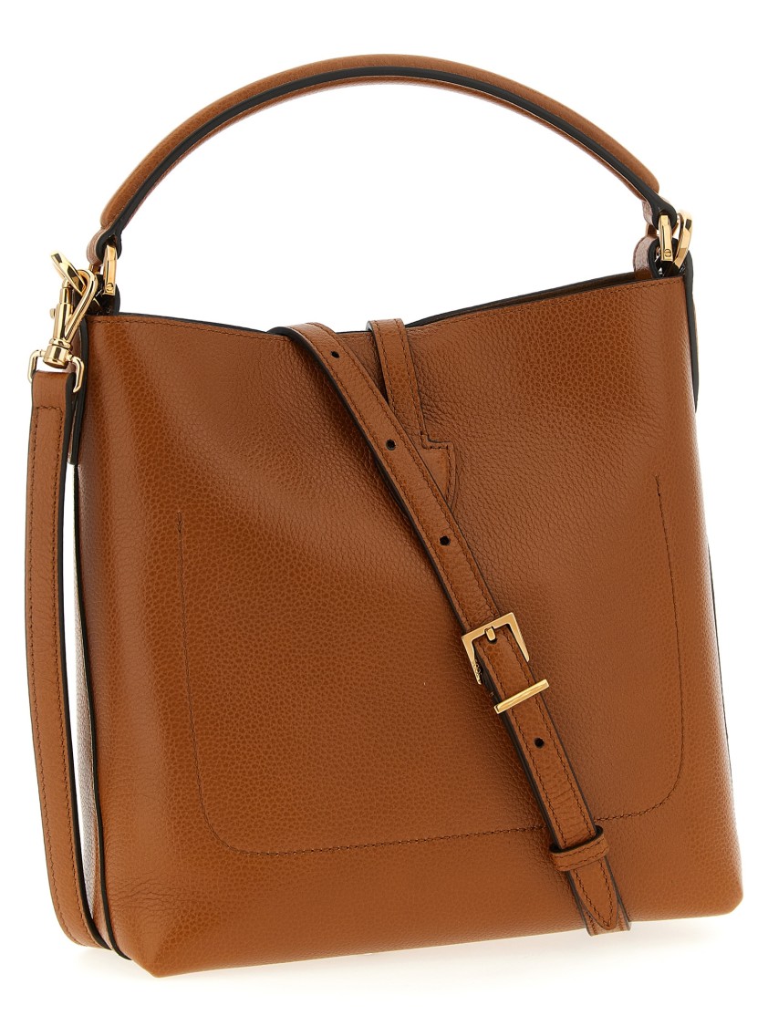 Tod's 't Timeless' Mini Bucket Bag In Brown