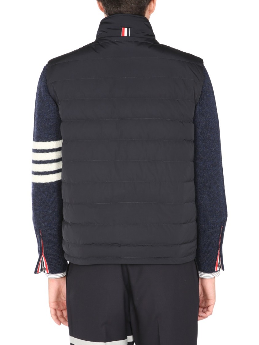 Thom Browne 4bar Vest In Blue