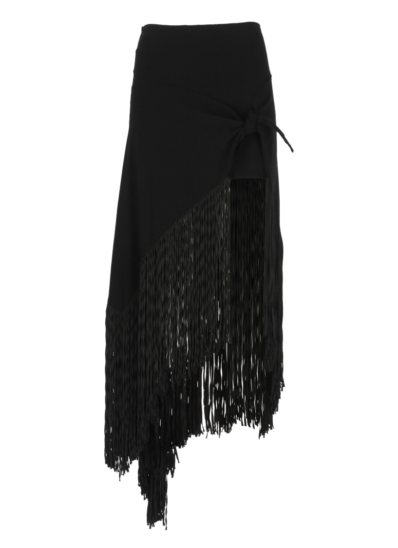 Shop Philosophy Di Lorenzo Serafini Black Viscose Skirt