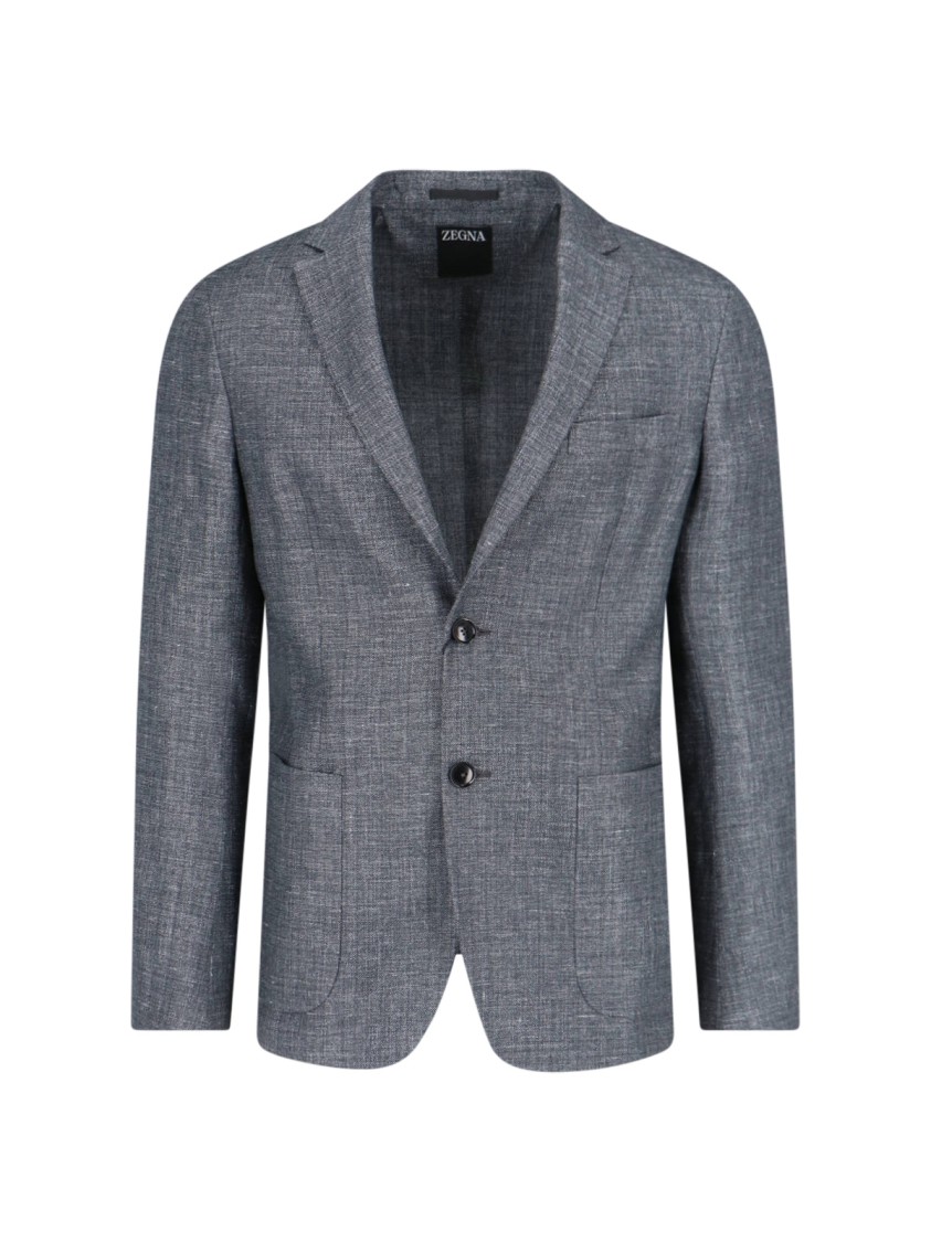 ZEGNA ZEGNA LINEN BLAZER – GREY 