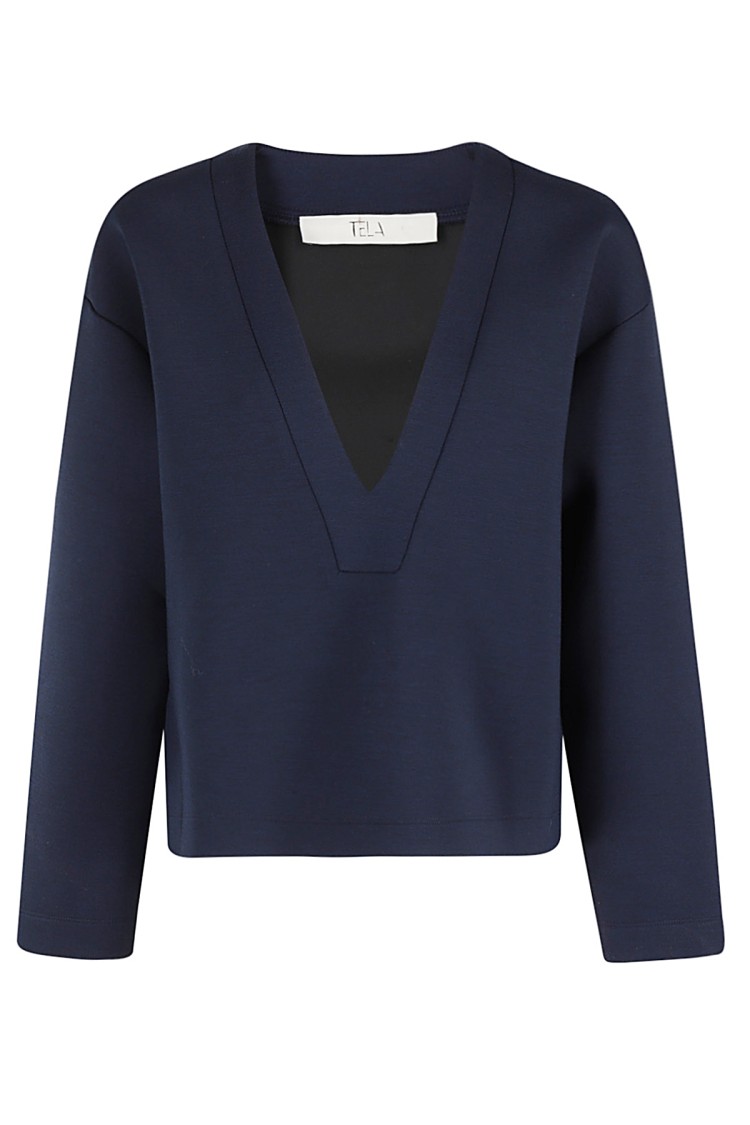 Tela Sharon Sweater In Blue