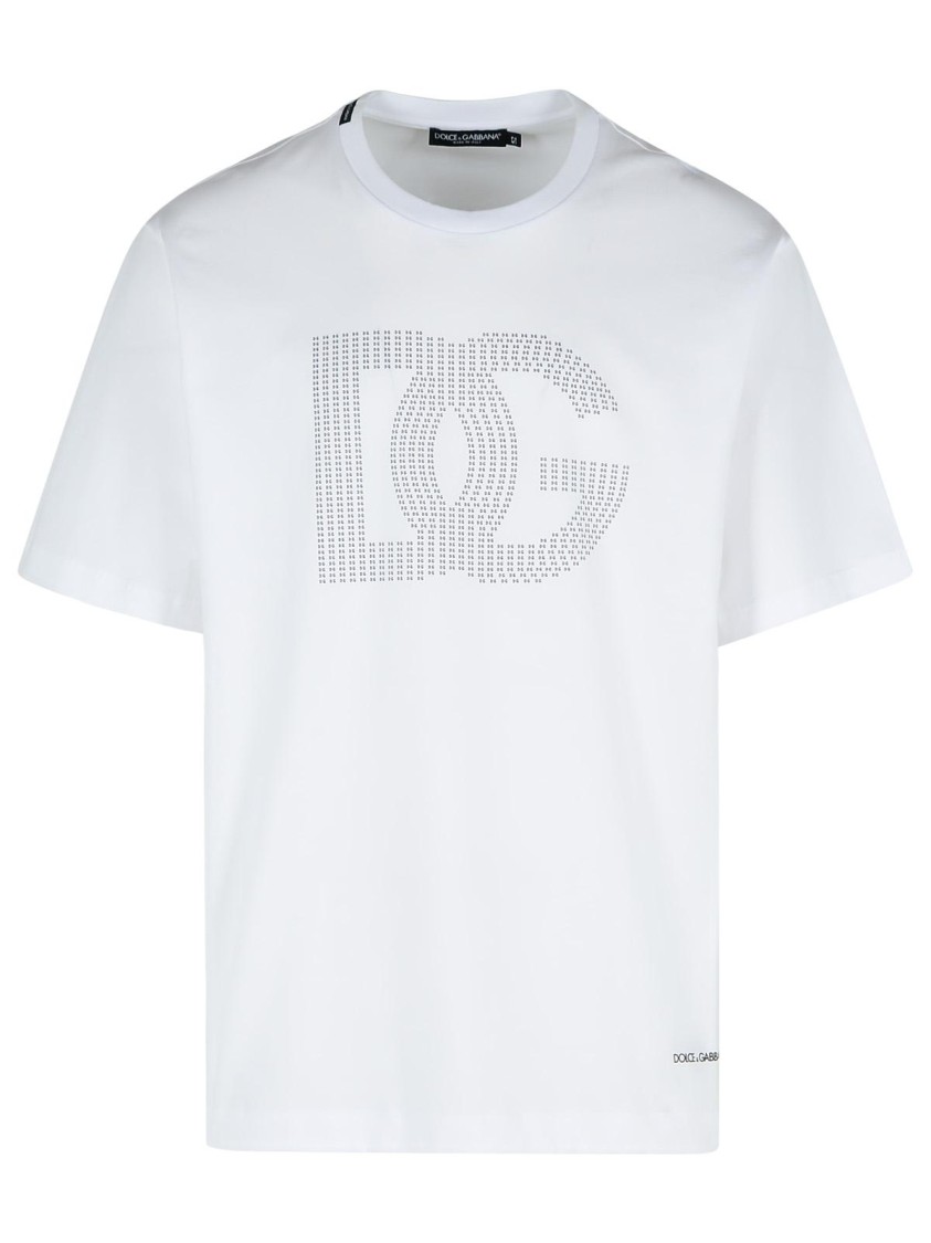 Dolce & Gabbana White Dg Logo T-shirt In White