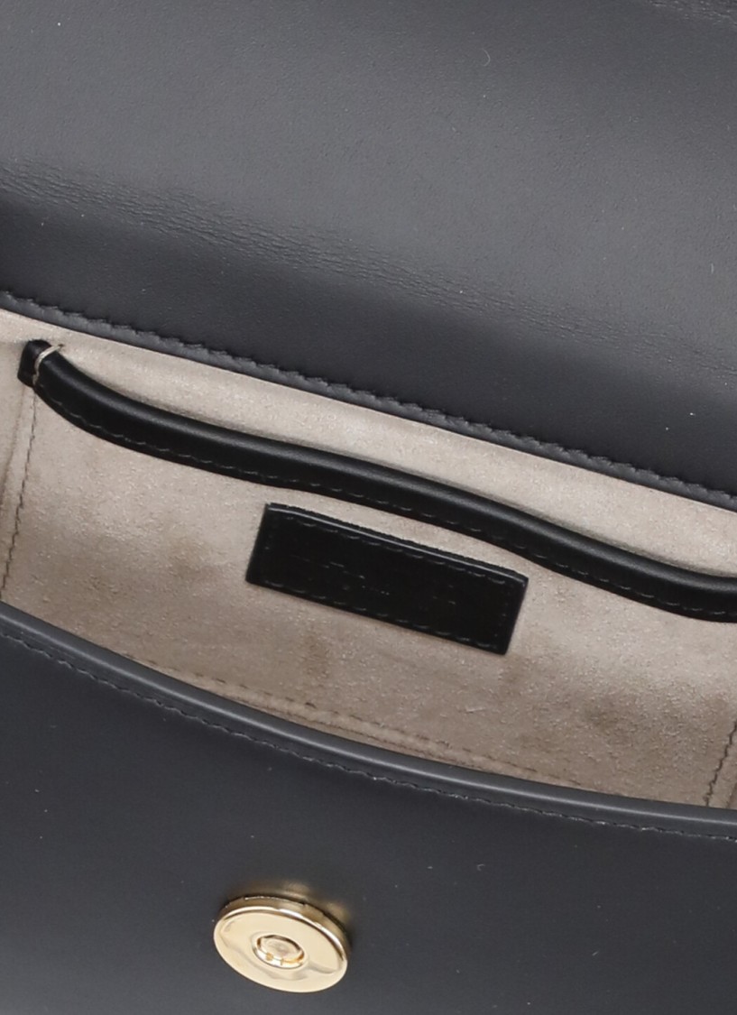 Shop Lanvin Black Pencil Cat Nano Hand Bag