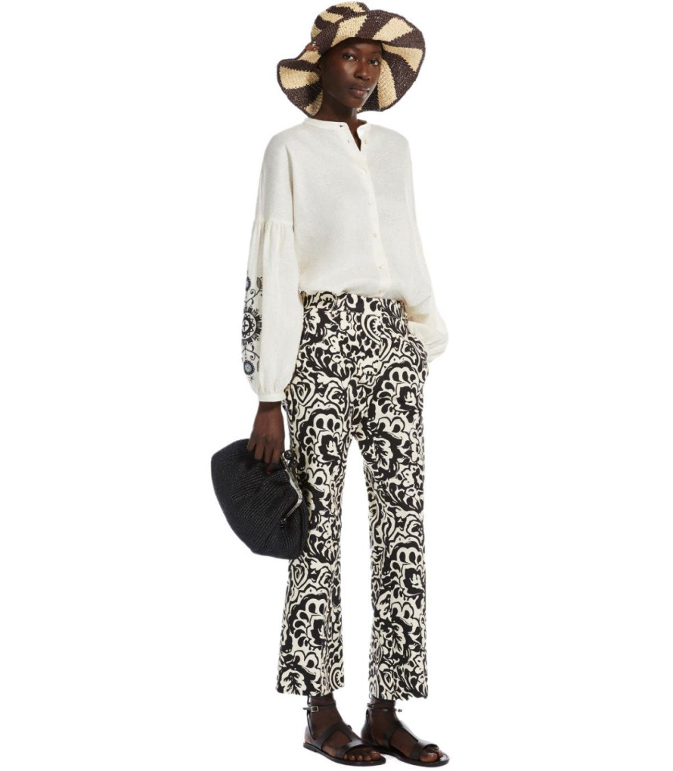 Max Mara Cadmio Black Pants In Black