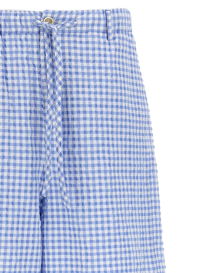 Marni Vichy Bermuda Shorts Bermuda And Short Light Blue In Blue