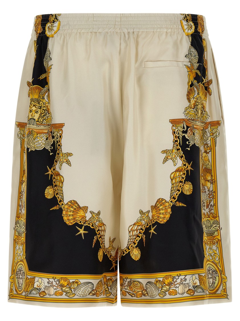 Versace Coral Theatre Bermuda And Short Multicolor In Brown