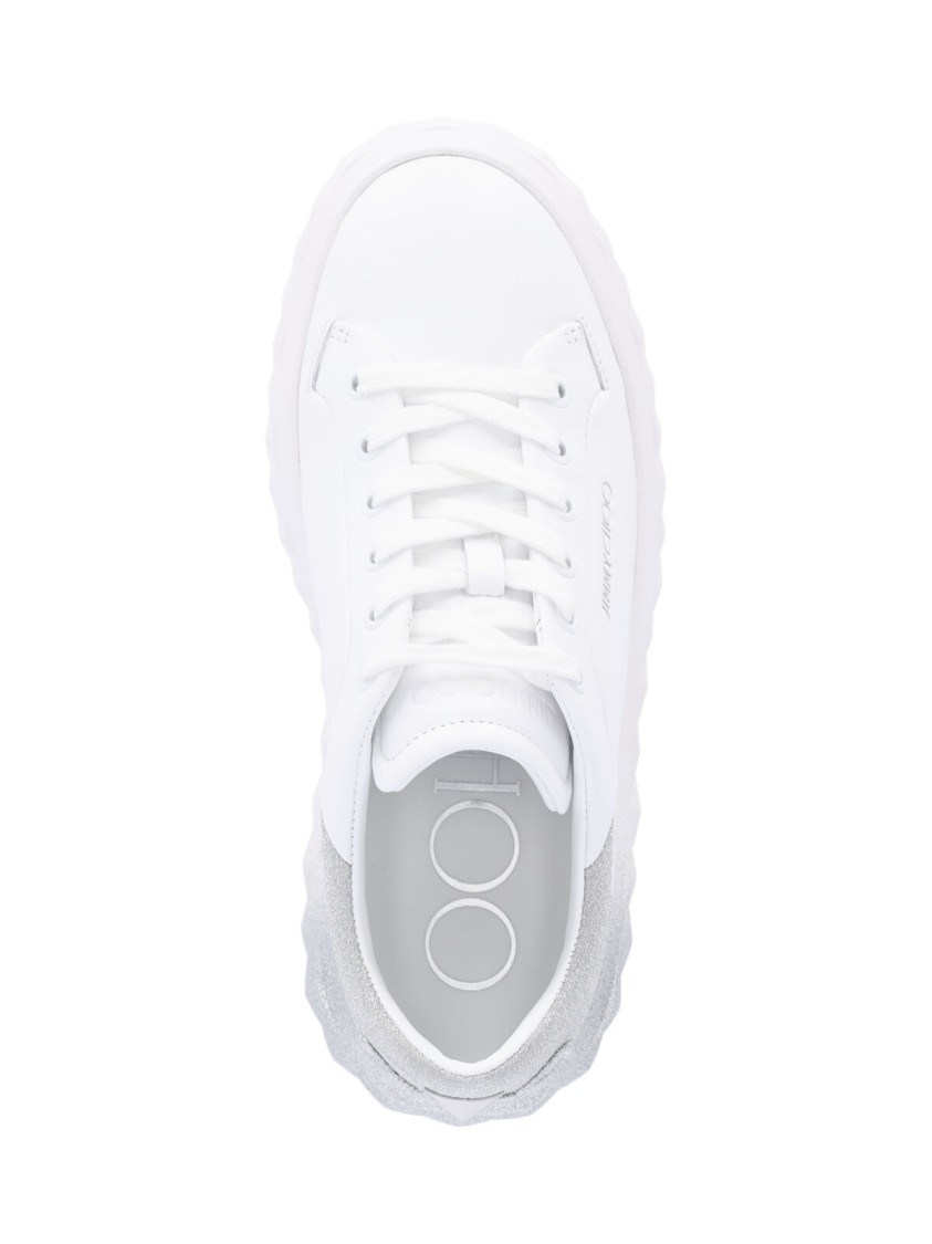 Shop Jimmy Choo "diamond Maxi/f Ii" Sneakers – White