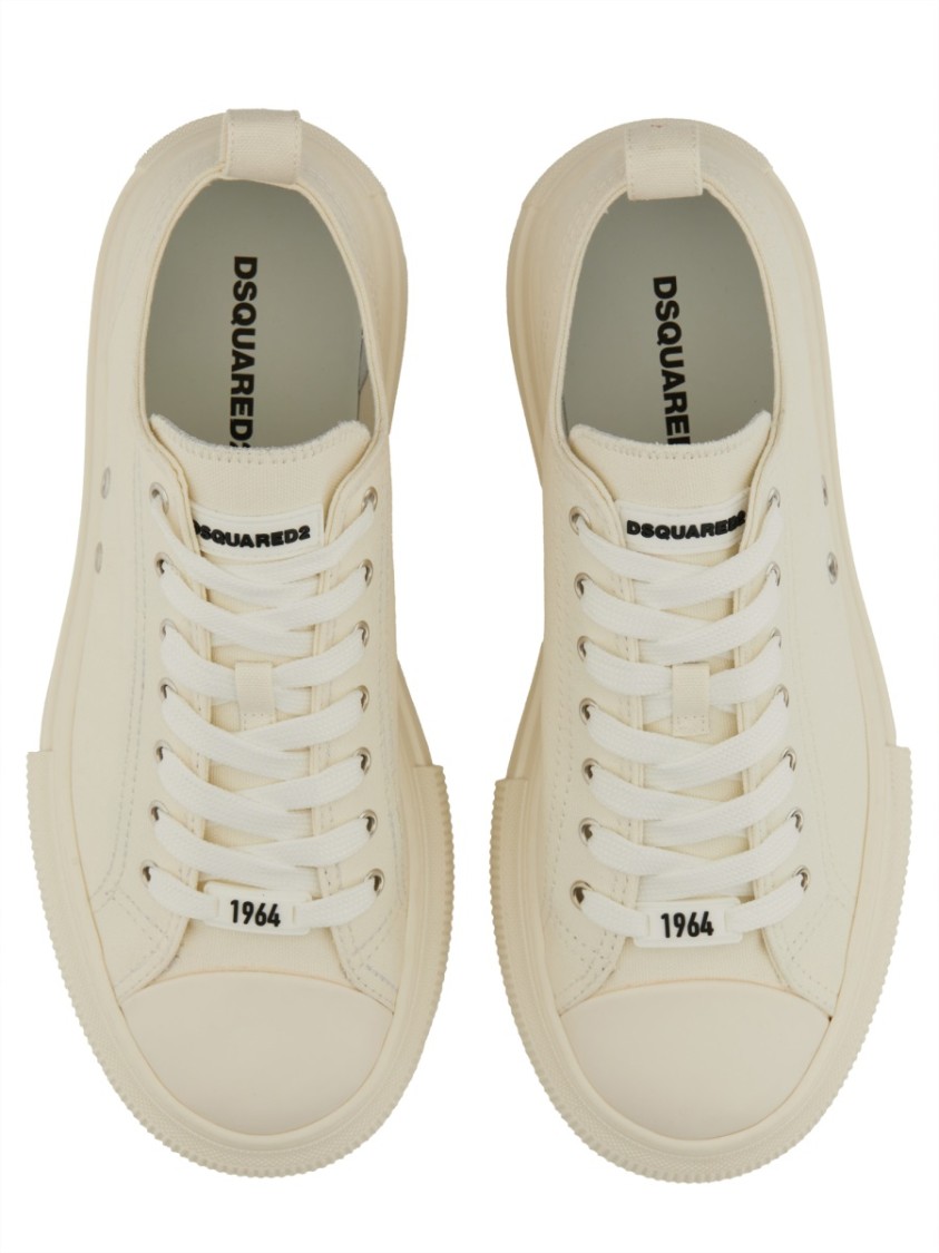 Dsquared2 Man Sneakers White Size 6.5 Textile Fibers In White