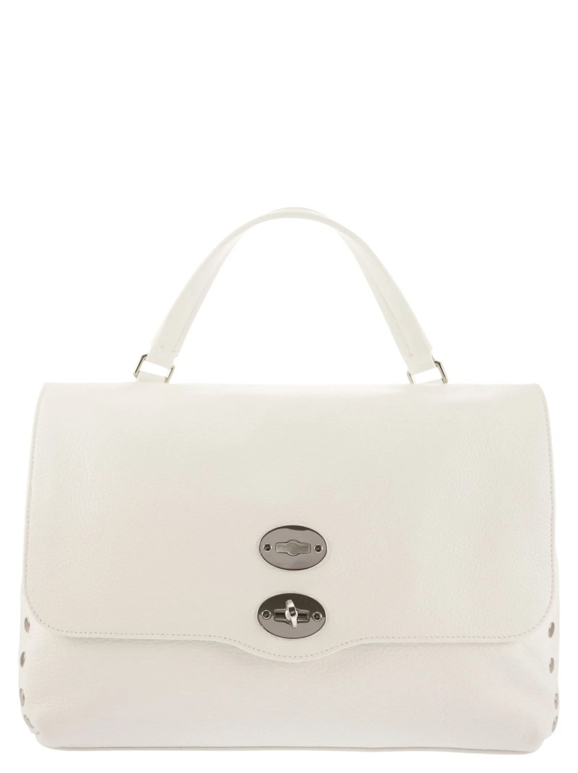 Zanellato Milk White Handcrafted Leather Shoulder Bag
