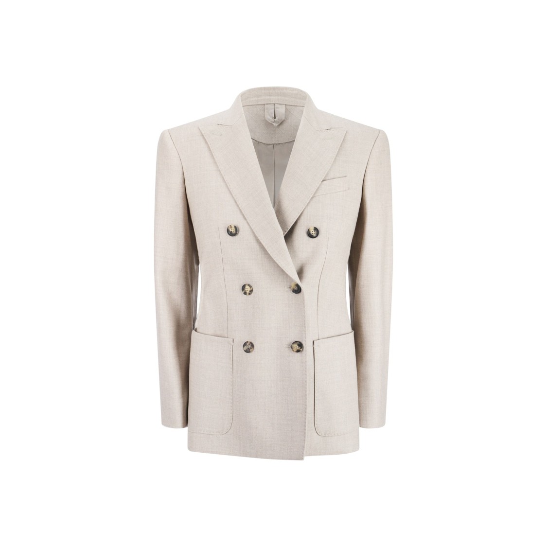 Max Mara Women Linen Blend Single-breasted Jacket In Neutrals