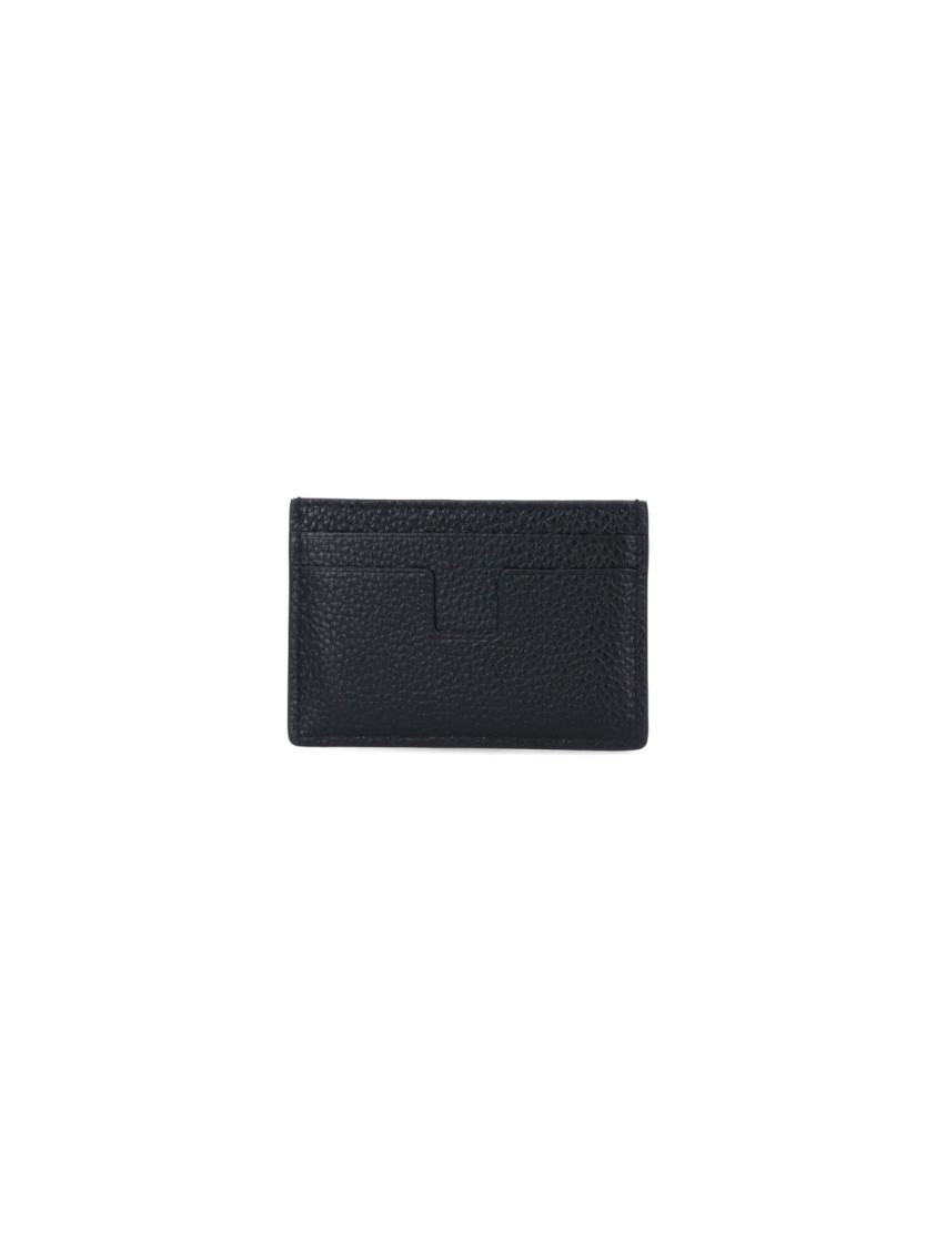 Tom Ford Soft Grain Leather T Line Classic Card Holder