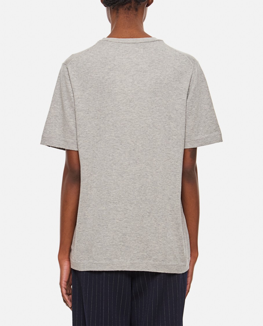 Extreme Cashmere James Cotton Cashmere Knit 2.48 T-shirt In Grey