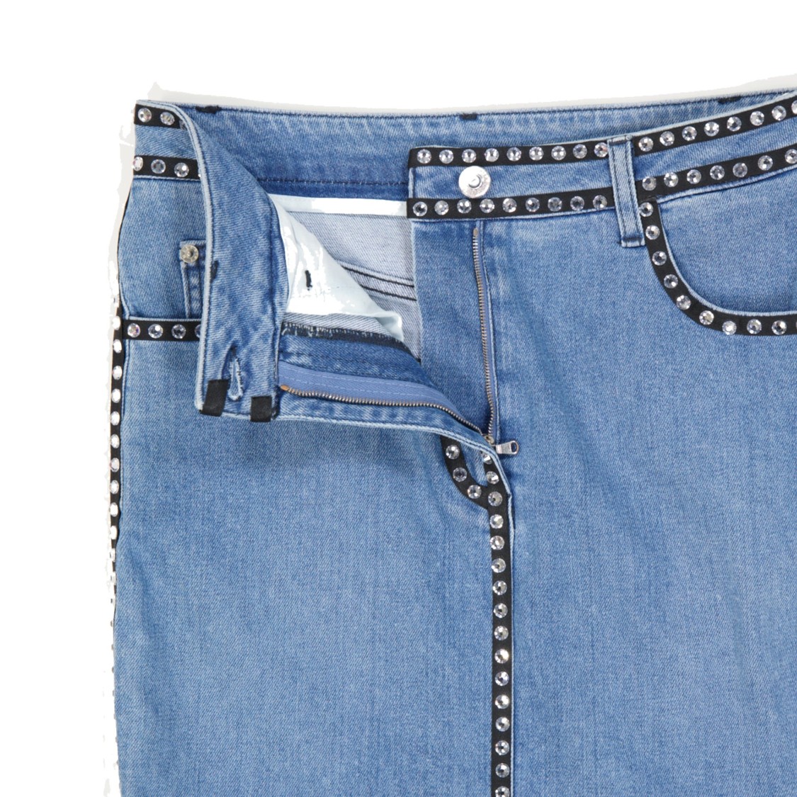 MOSCHINO MOSCHINO COTTON DENIM SKIRT 