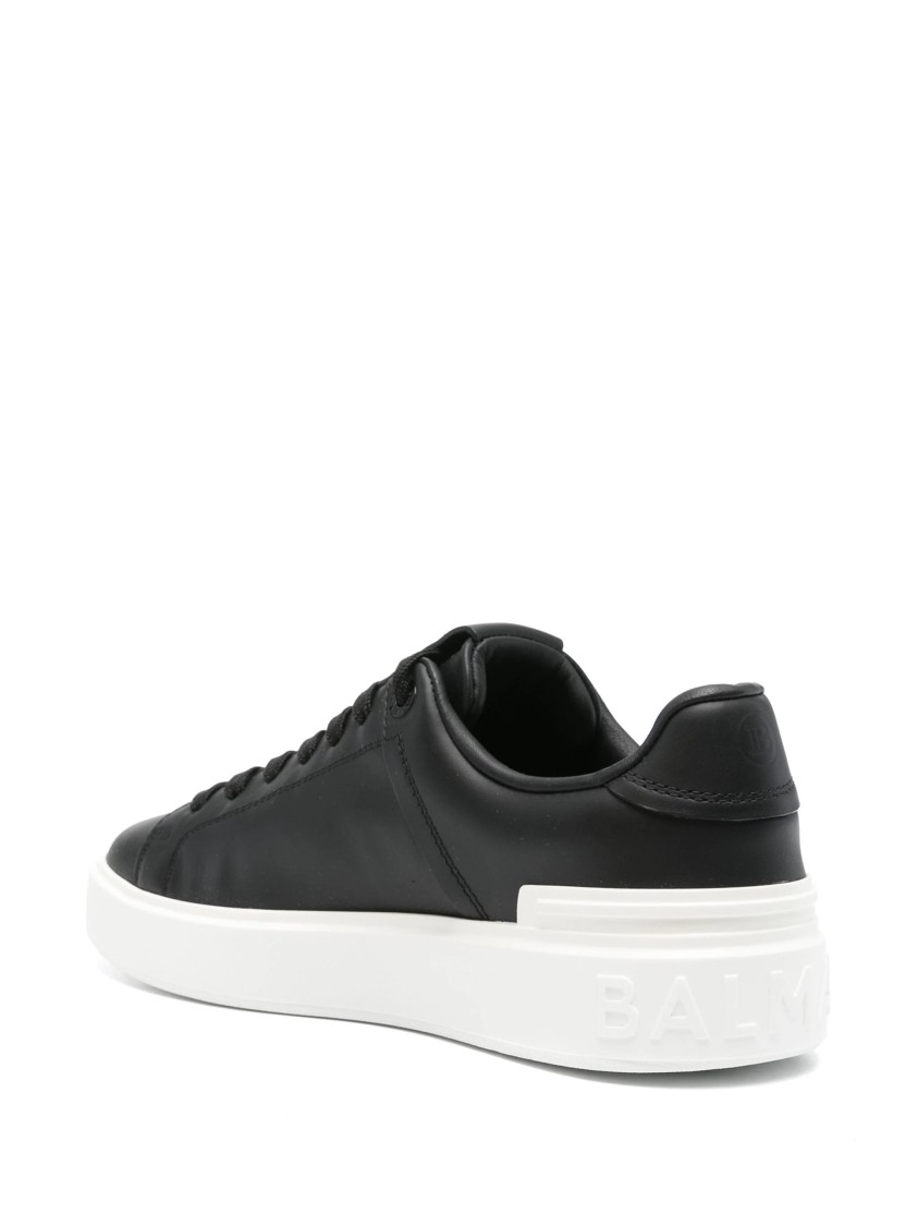 Balmain B-court Sneakers In Black