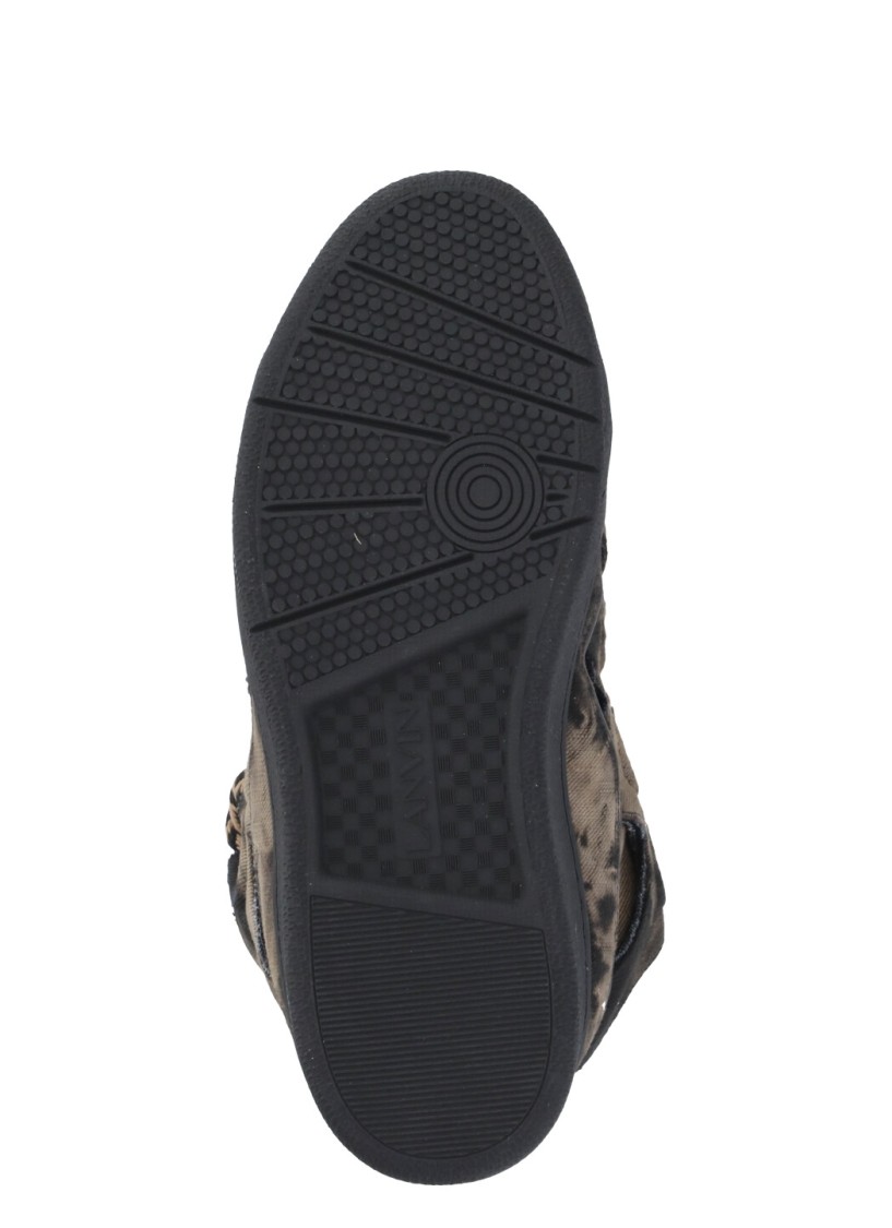 Shop Lanvin Black Curb Sneakers