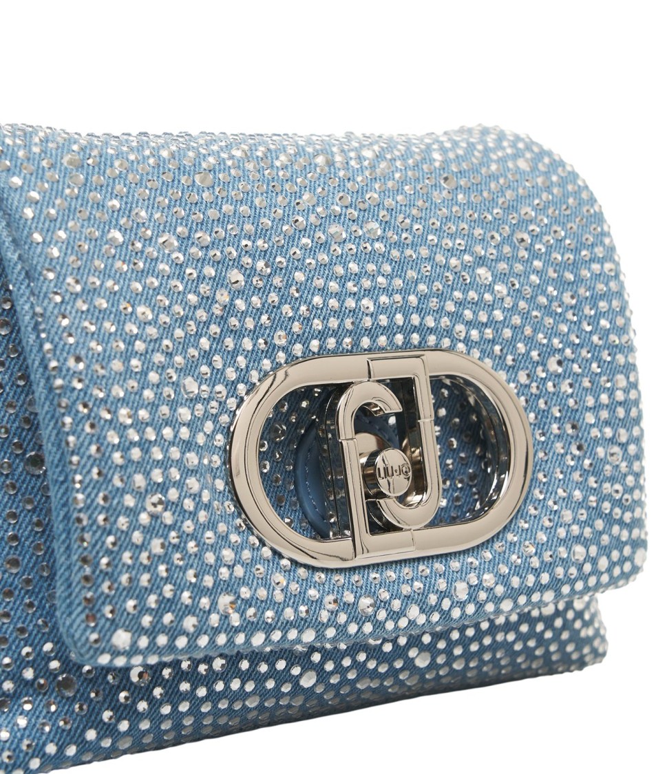 Liu •jo Liu Jo Lapuffy' Shoulder Bag With Rhinestones