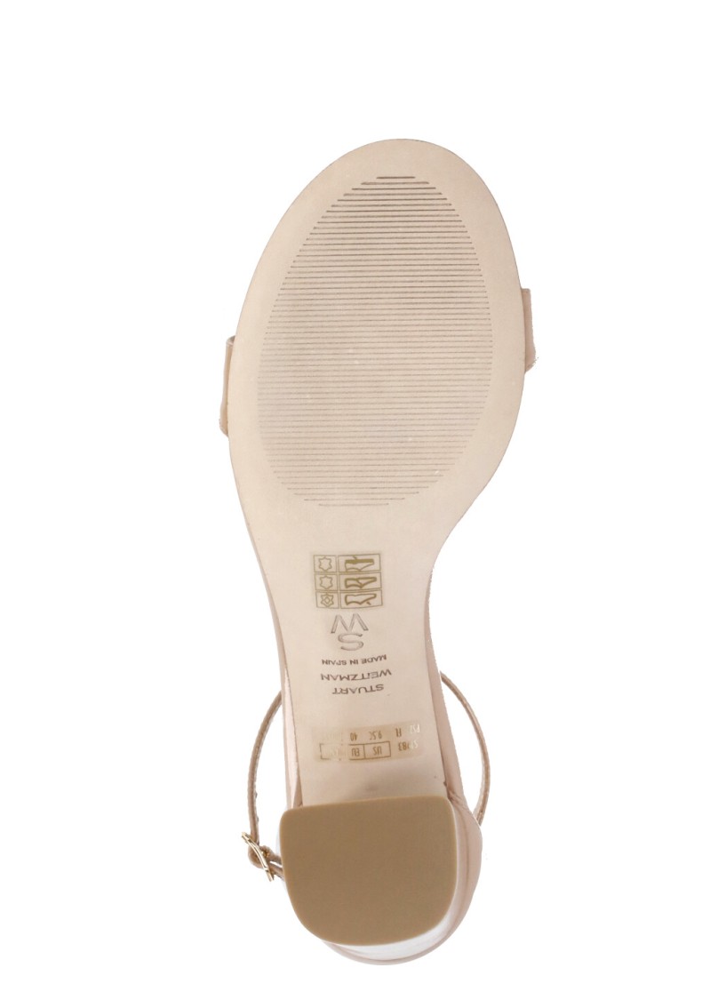 Stuart Weitzman Nudist Block 75 Sandals In Neutrals