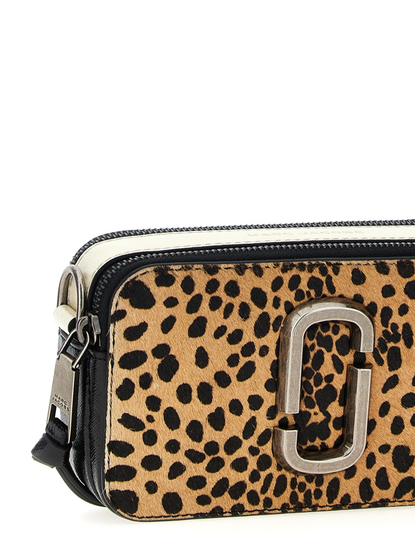 Marc Jacobs 'the Cheetah Snapshot' Crossbody Bag In Brown