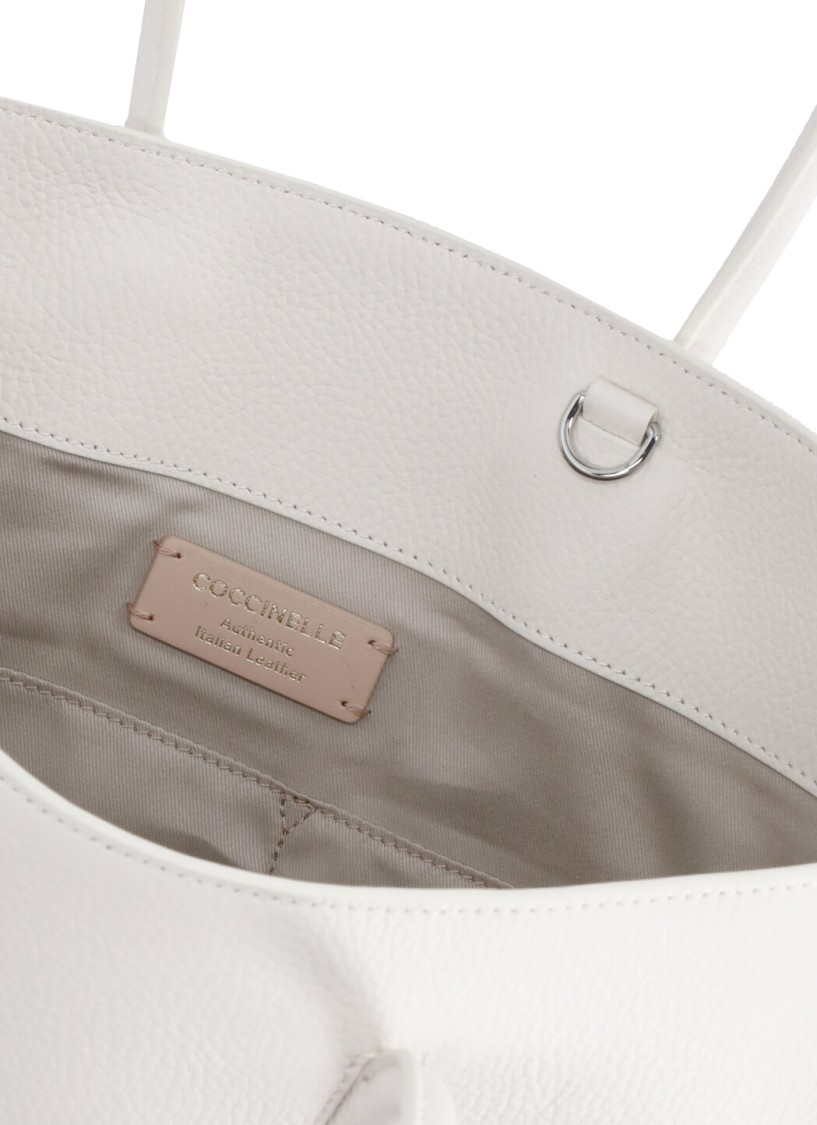 Shop Coccinelle Ivory Myrtha Bag