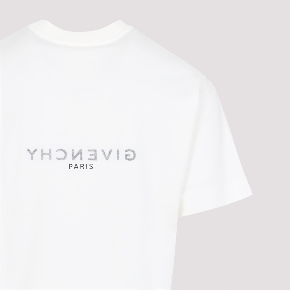 Shop Givenchy White Cotton T-shirt With Logo Graphic