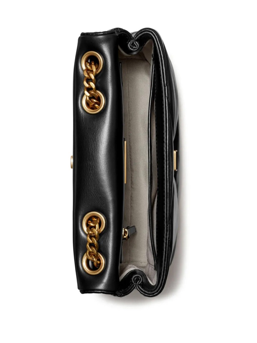 Tory Burch Small Convertible Shoulder Bag In Black