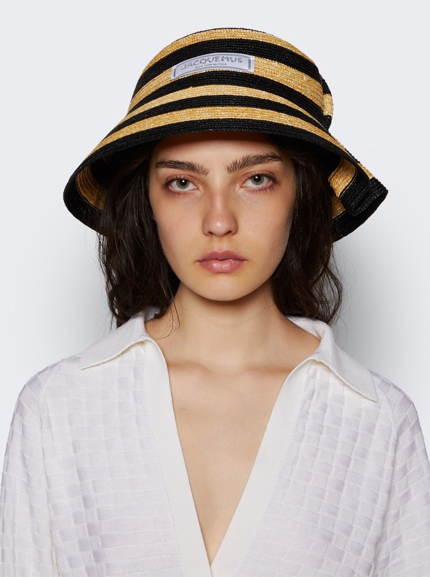 Jacquemus La Chapeau Vela Raffia Bucket Hat