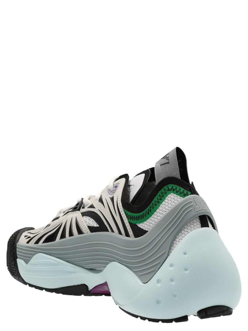 Lanvin Flash X Sneakers Light Blue In Gray