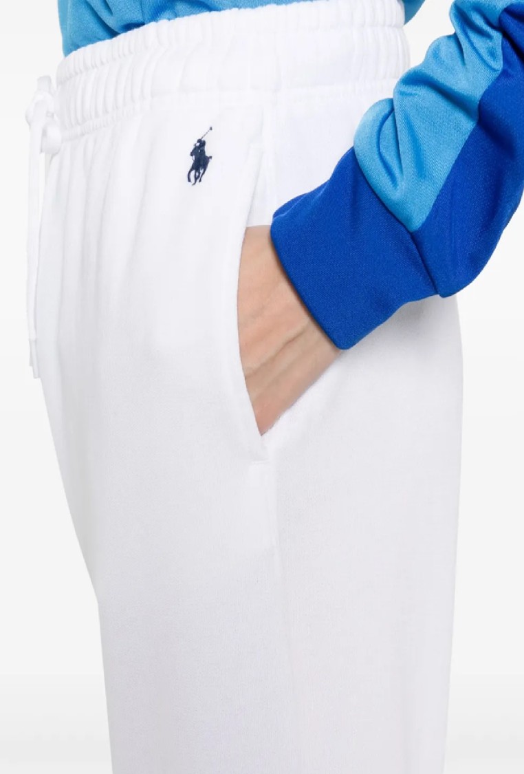 Polo Ralph Lauren Ankle-length Athletic Pants With Relaxed Fit In White