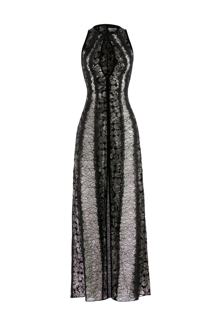 Saiid Kobeisy Jet Black Crepe Short Dress In Black