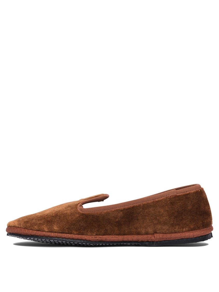 Sentier Di Segantin Roberta Plush Brown Loafers In Brown