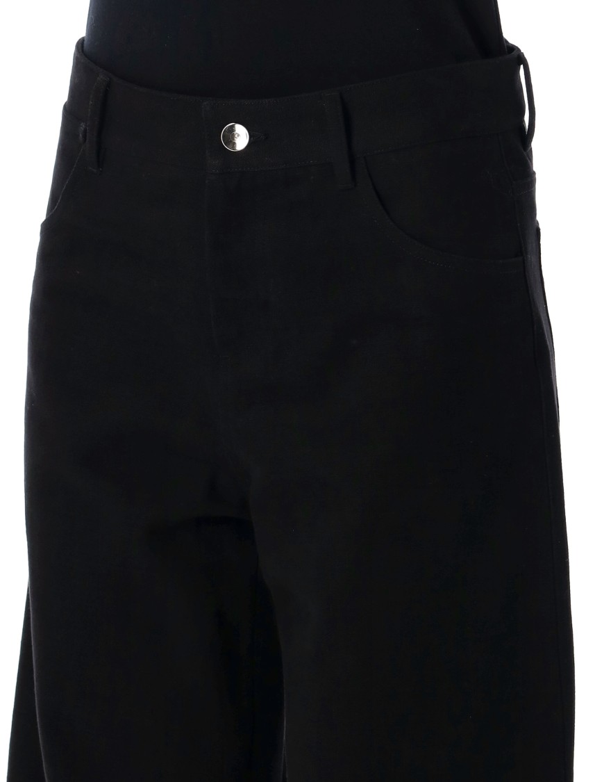 Moncler X Willow Smith Trousers With Zip Detail In Black