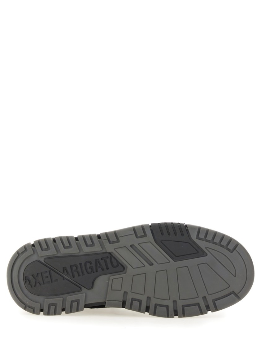 Axel Arigato Area Lo Sneakers In Black Suede And Leather In Black