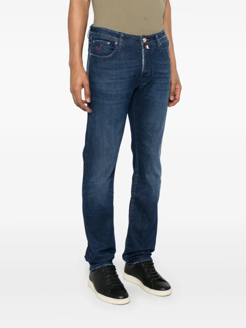 Jacob Cohen Indigo Blue Bard Jeans In Blue