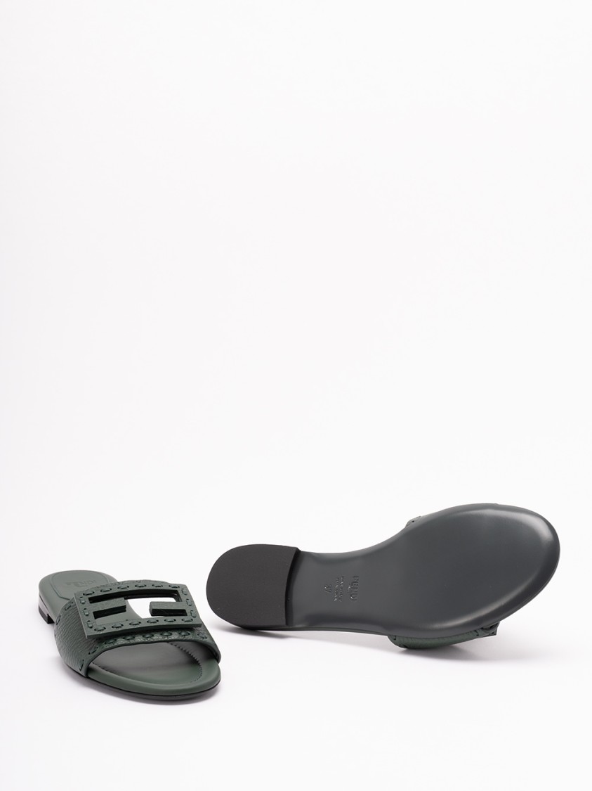 Fendi `ff` Slides In Green