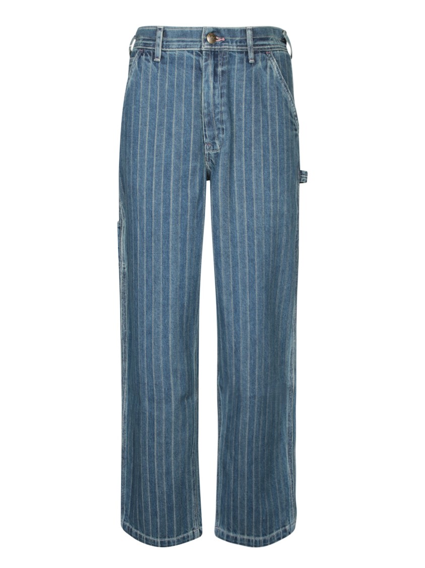 PAUL SMITH PAUL SMITH WIDE-LEG JEANS WITH VERTICAL STRIPES