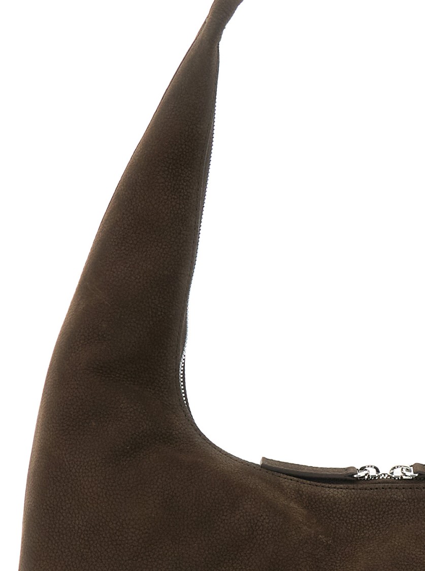 MARGESHERWOOD MARGESHERWOOD BROWN SHOULDER BAG WITH LOGO LETTERING