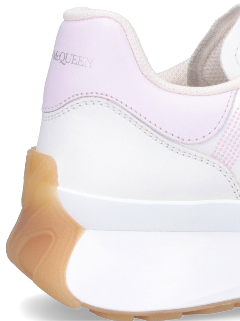 Alexander Mcqueen Sprint Runner Lace-up Sneakers In White