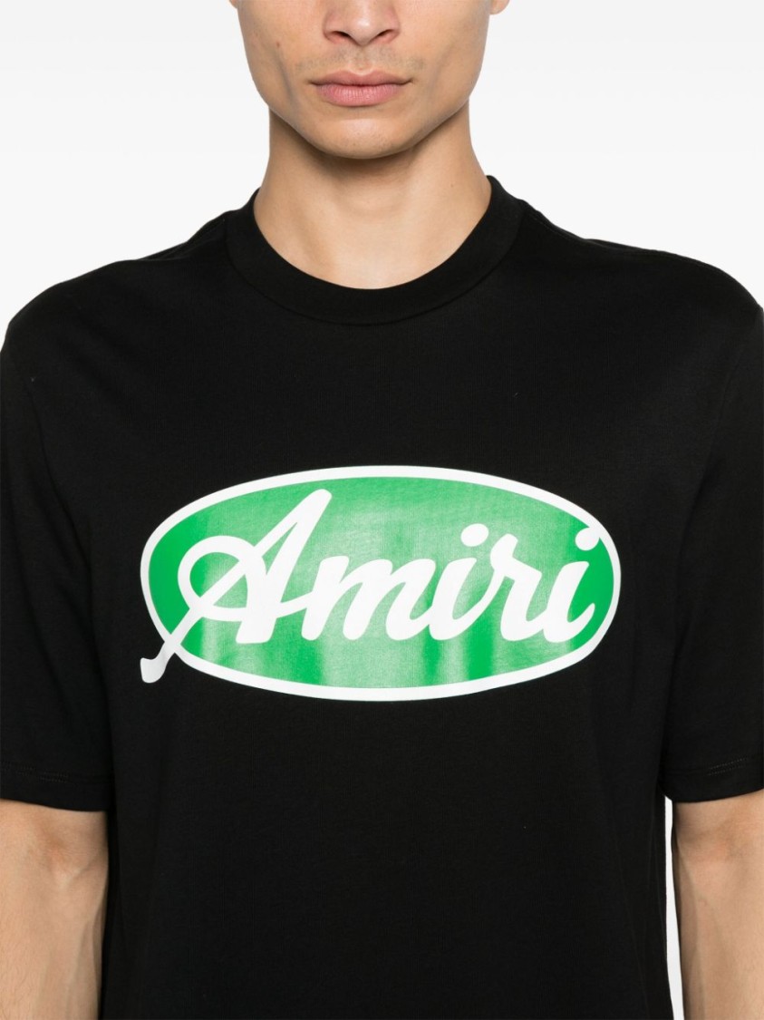 Amiri Mens Black Oval Short-sleeves Relaxed-fit Cotton-jersey T-shirt In Black