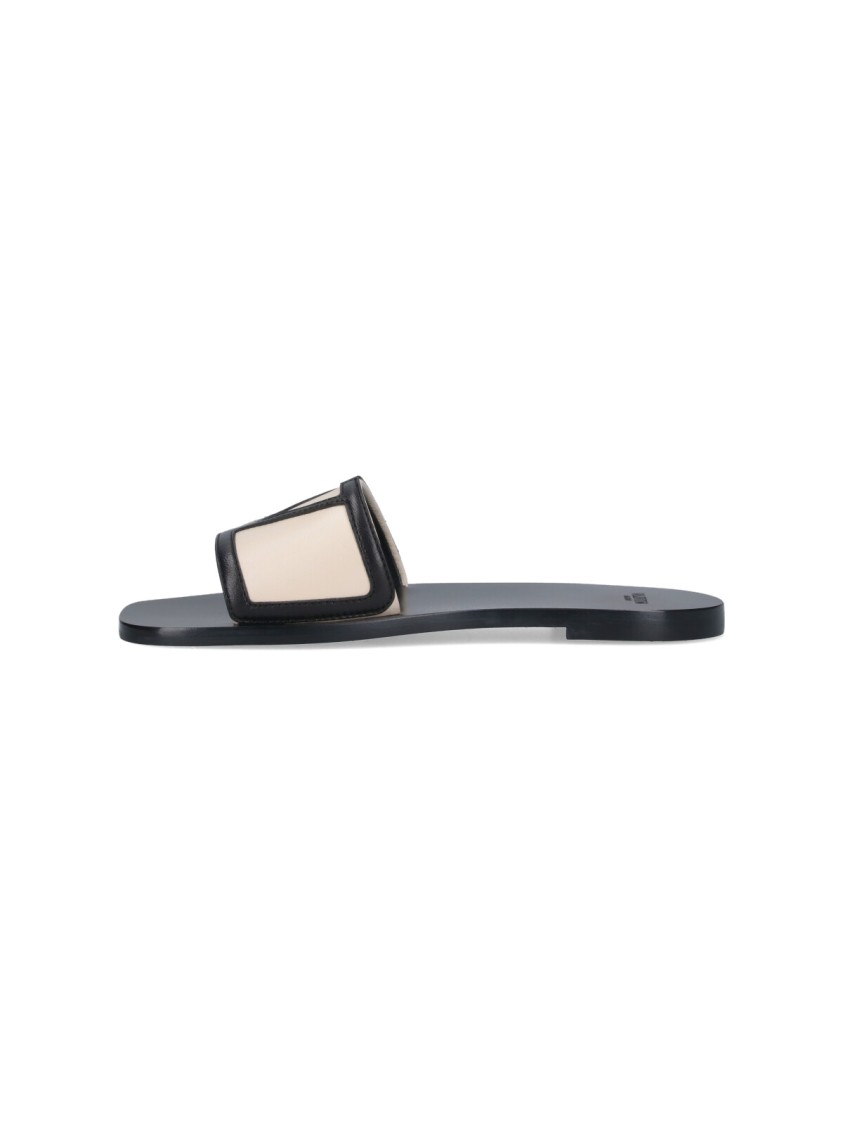 Shop Valentino Garavani Superstar' Slide Sandals – Black