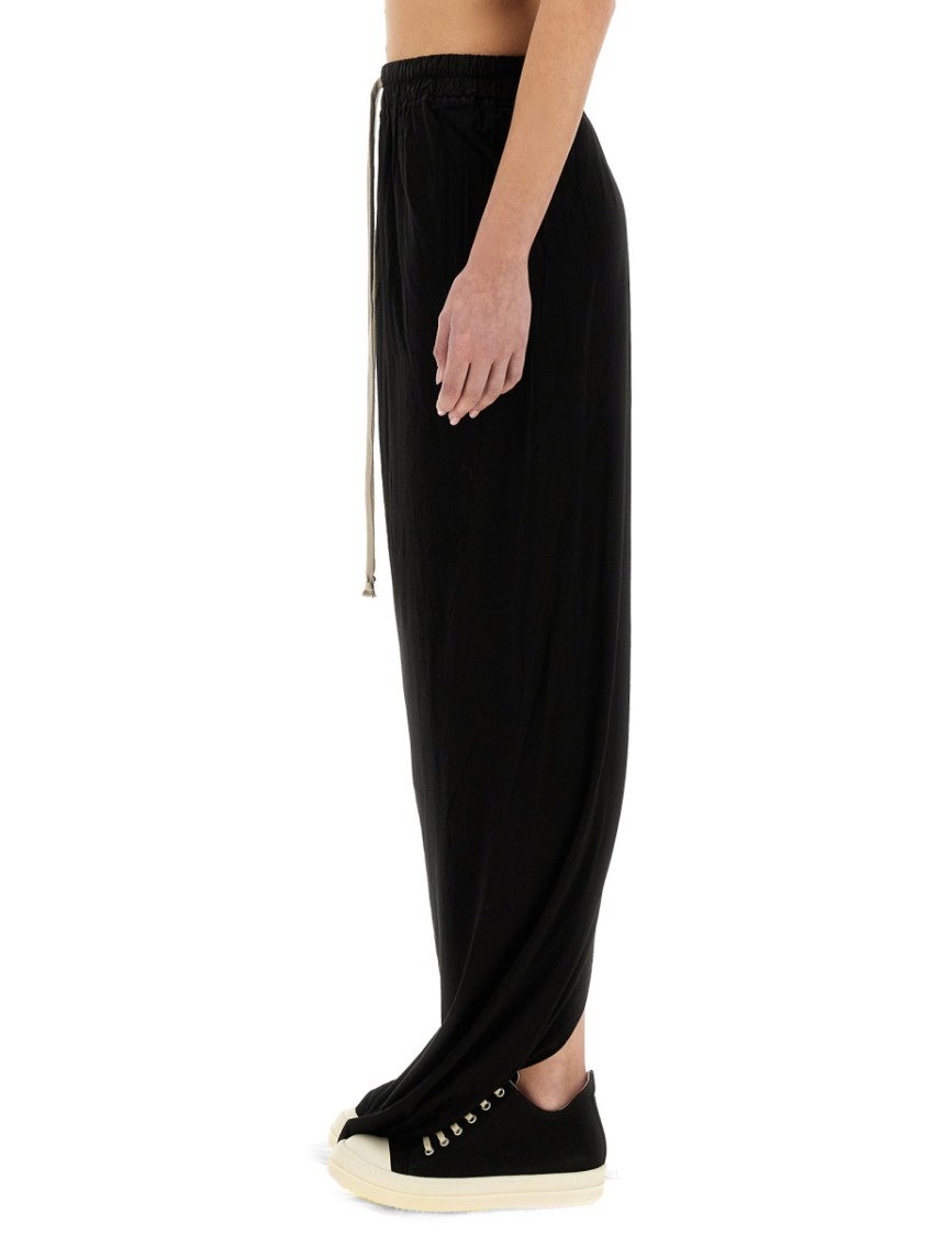 Rick Owens Drkshdw Elastic Waistband Drawstring Detail Skirt In Black